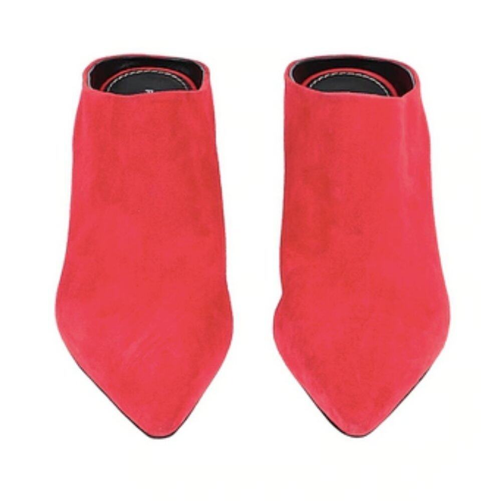 Proenza Schouler Suede Mules Red size 6